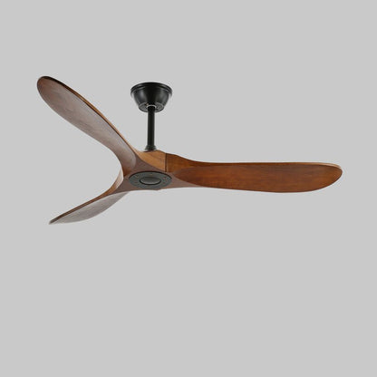 Leno Modern Walnut Wood Ceiling Fan with Remote View 12