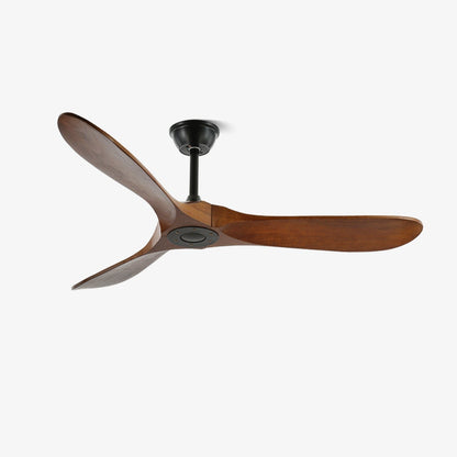 Leno Modern Walnut Wood Ceiling Fan with Remote View 15