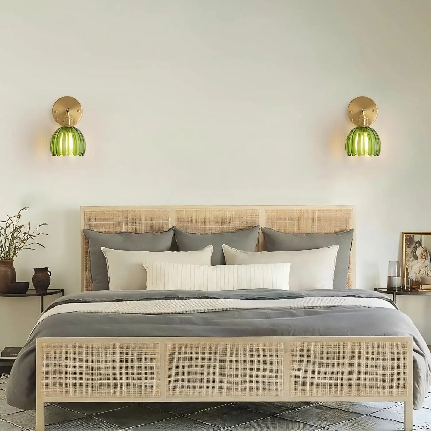 Retro Wall Light | Tulip Shade Sconce For Bedroom Hallway