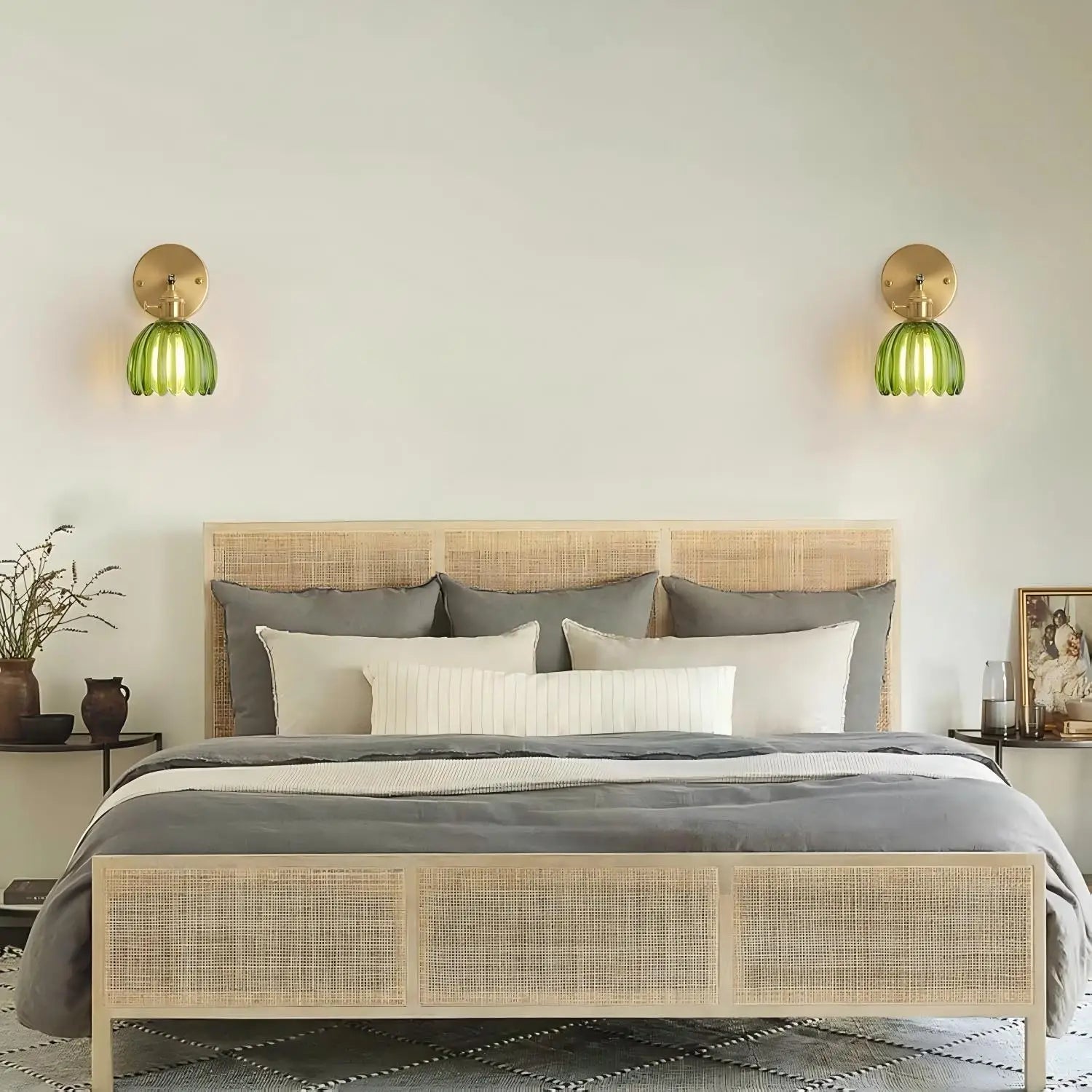 Retro Wall Light | Tulip Shade Sconce For Bedroom Hallway