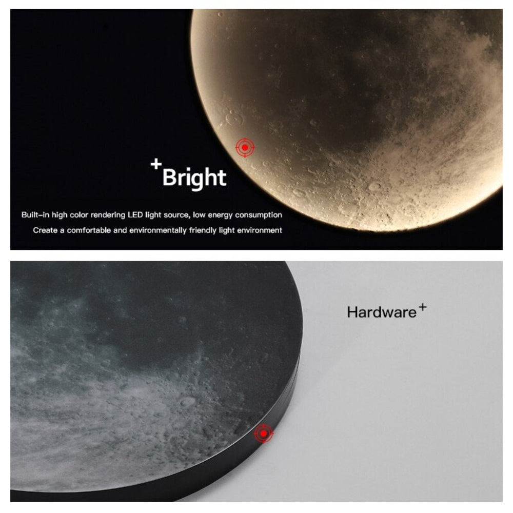 3D Moon Wall Light or Ceiling Light | Unique Lighting for Home