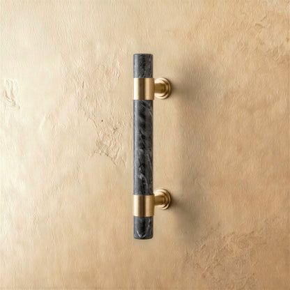 Marble Brass Cabinet Knob Pull Bar Cylinder Angle