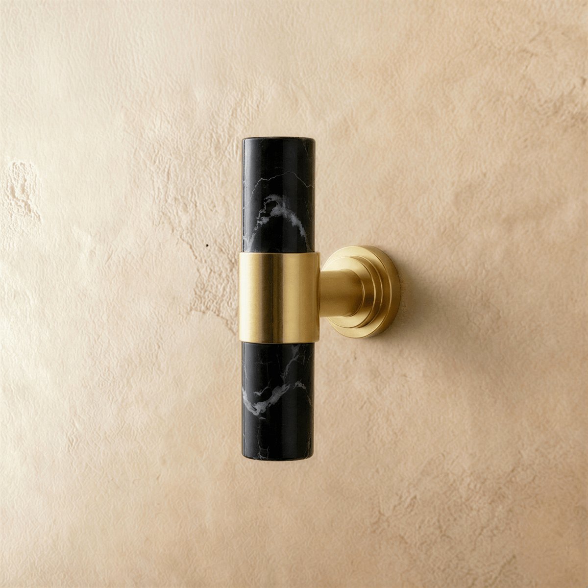 Marble Brass Cabinet Knob Pull Bar Cylinder Detail