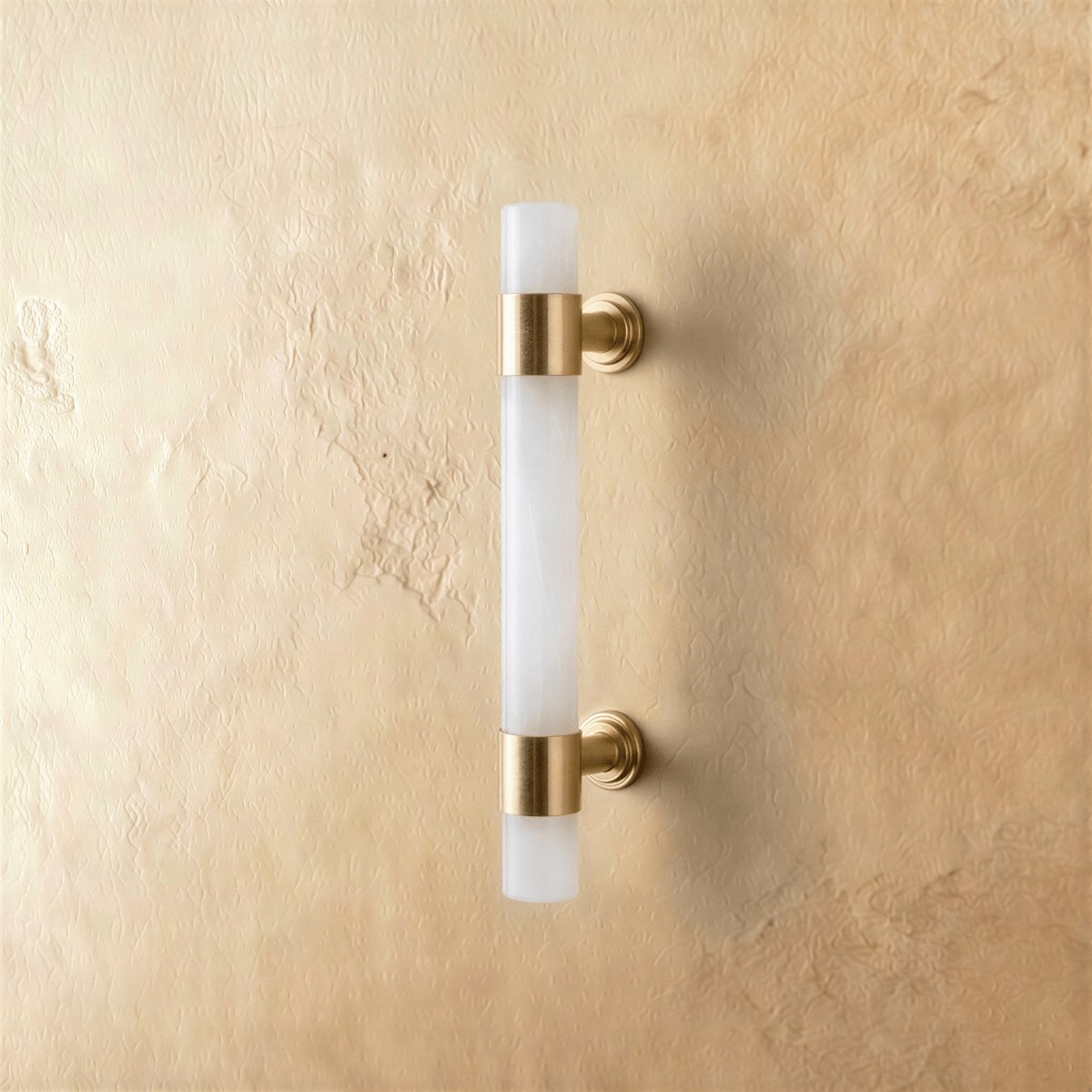 Marble Brass Cabinet Knob Pull Bar Cylinder View 12