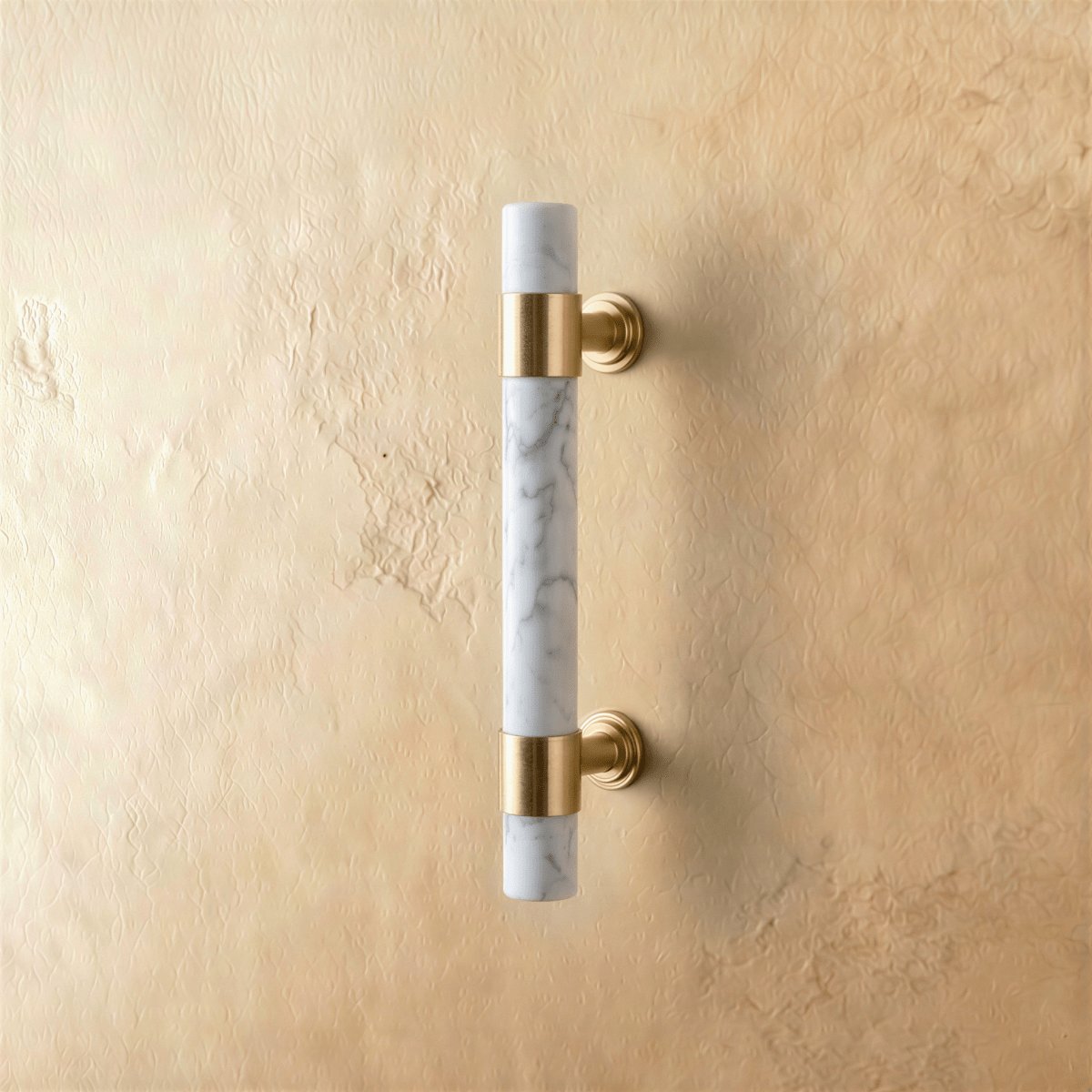Marble Brass Cabinet Knob Pull Bar Cylinder View 14