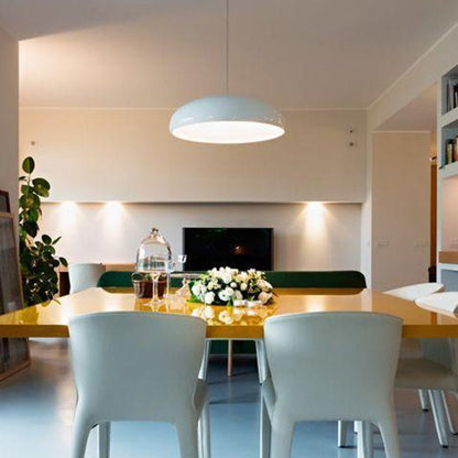 Metal Pendant Light Domed Mushroom Shade Close Up