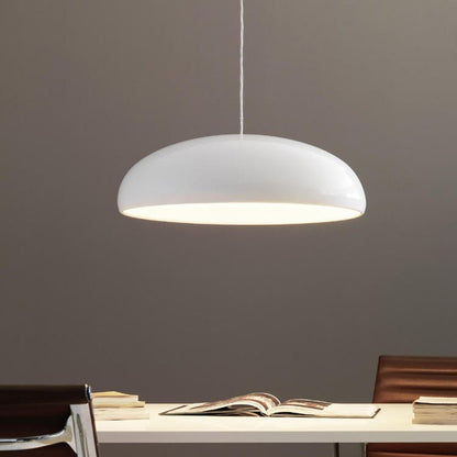 Metal Pendant Light Domed Mushroom Shade Front
