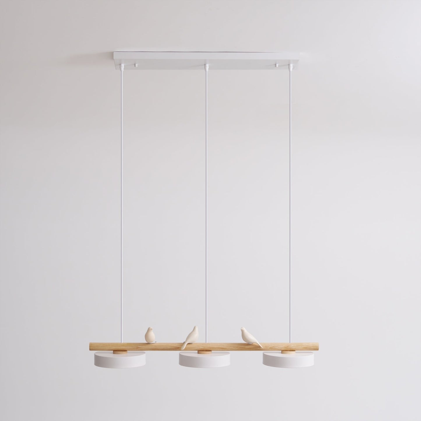 Metal Pendant Light Perched Birds LED Alternate