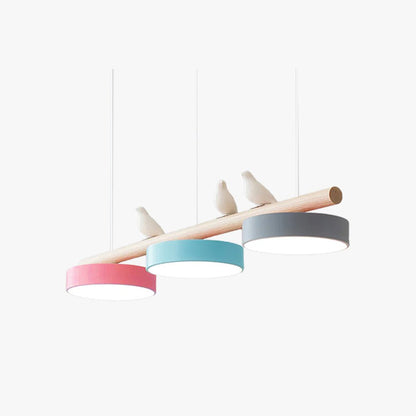 Metal Pendant Light Perched Birds LED Hero