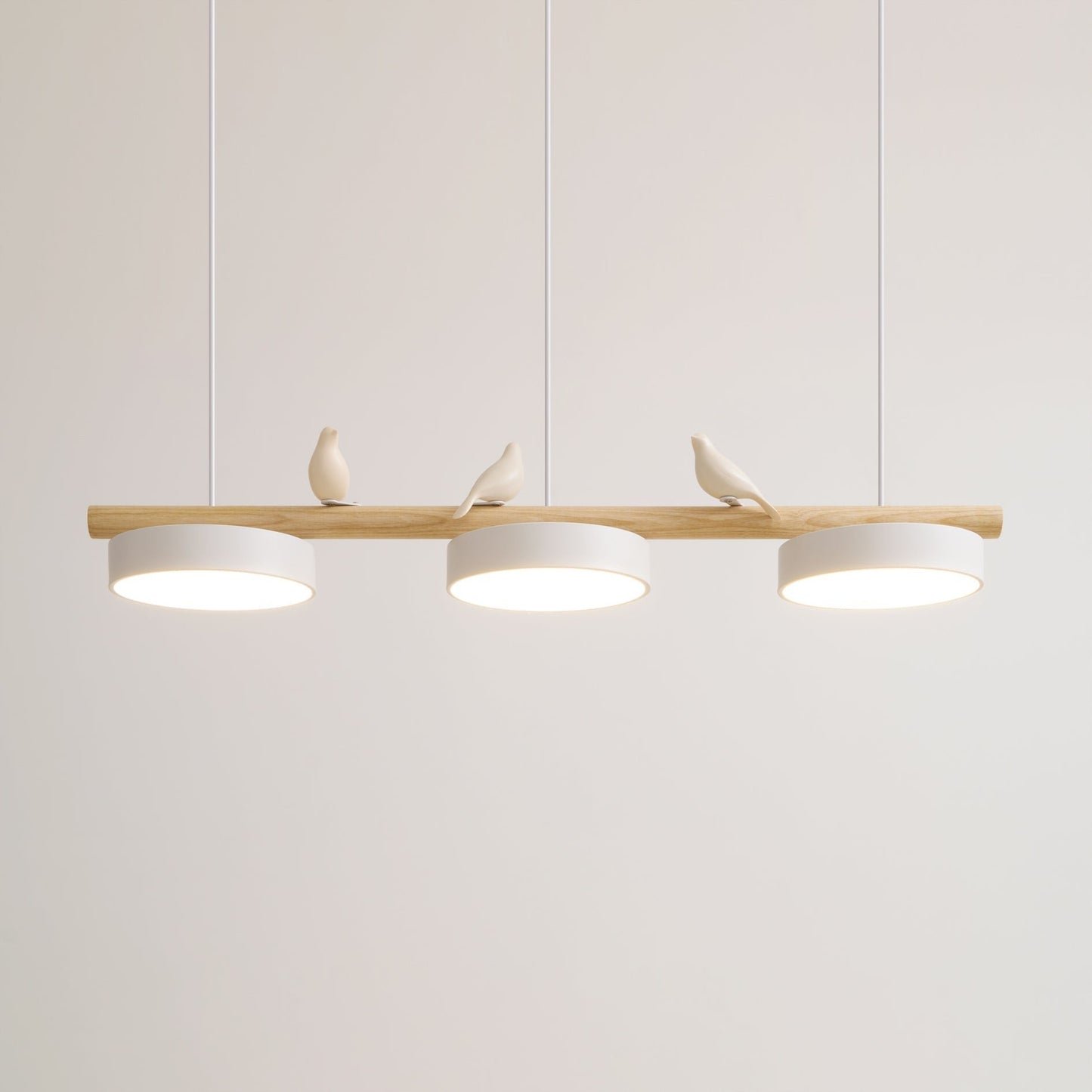 Metal Pendant Light Perched Birds LED View 11