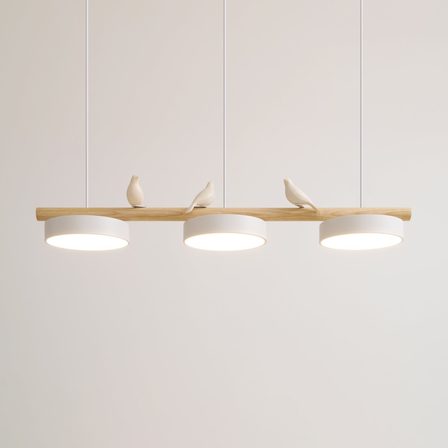 Metal Pendant Light Perched Birds LED View 11