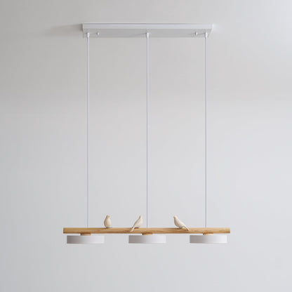 Metal Pendant Light Perched Birds LED View 13
