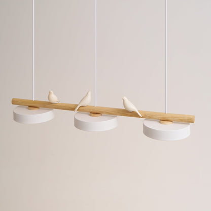 Metal Pendant Light Perched Birds LED View 14