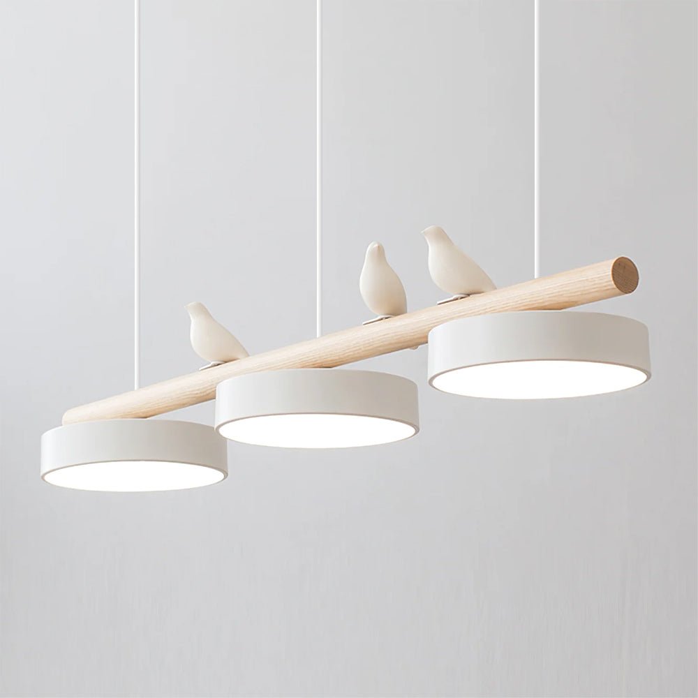 Metal Pendant Light Perched Birds LED View 16