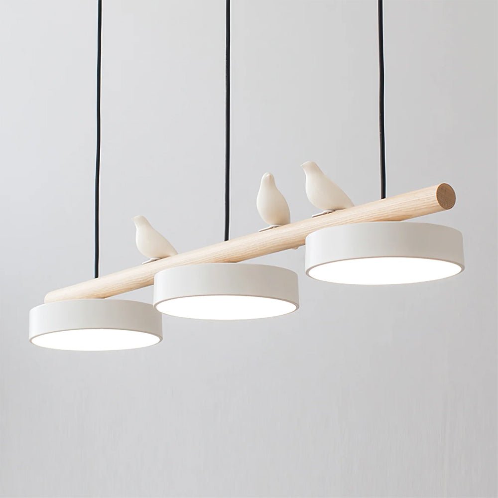 Metal Pendant Light Perched Birds LED View 17