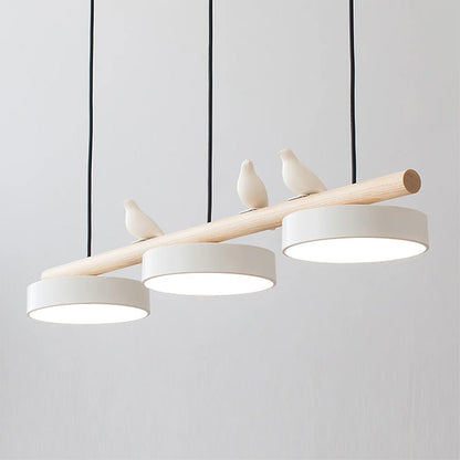 Metal Pendant Light Perched Birds LED View 17