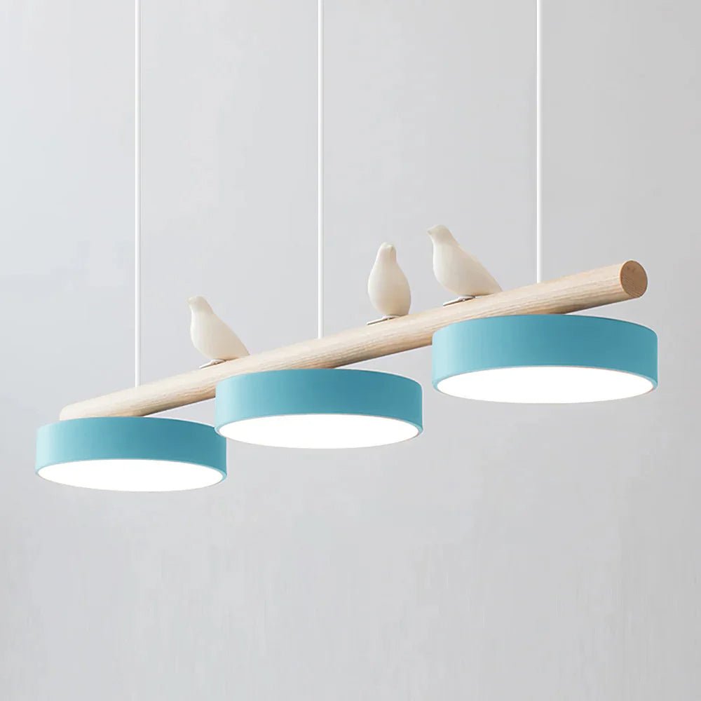 Metal Pendant Light Perched Birds LED View 26