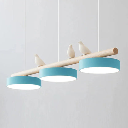 Metal Pendant Light Perched Birds LED View 26