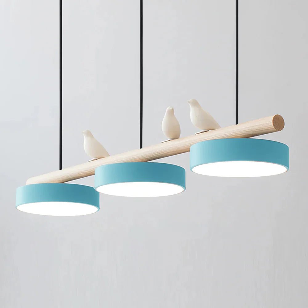 Metal Pendant Light Perched Birds LED View 27