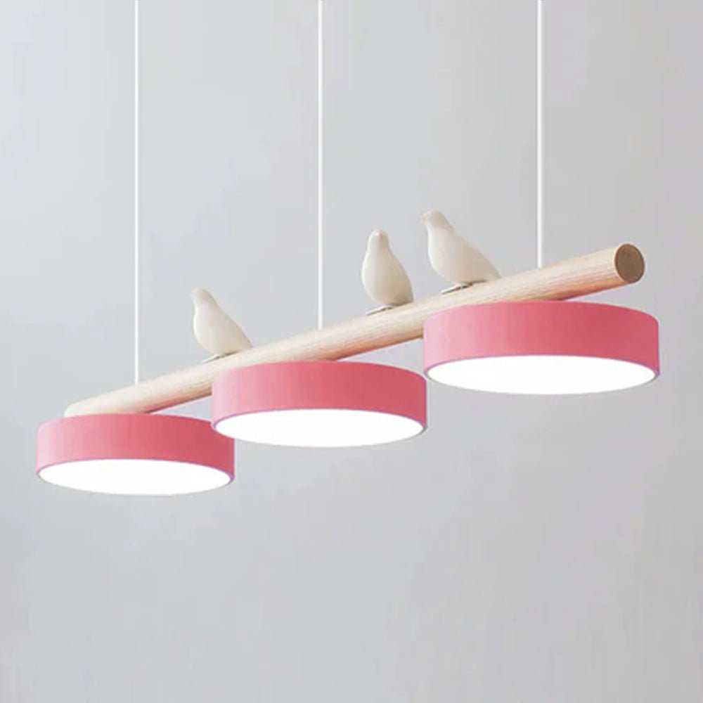 Metal Pendant Light Perched Birds LED View 28