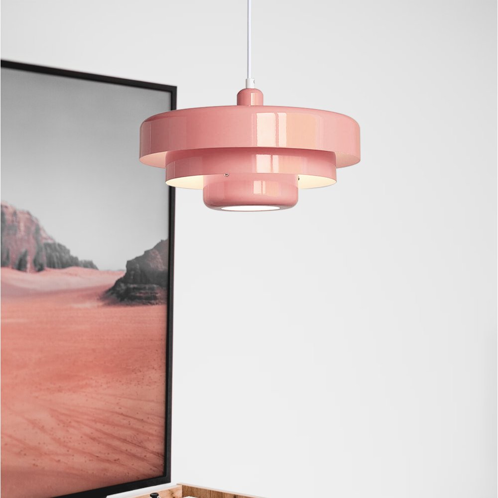 Mid-century Single Head Bauhaus Iron Pendant Lamp View 14