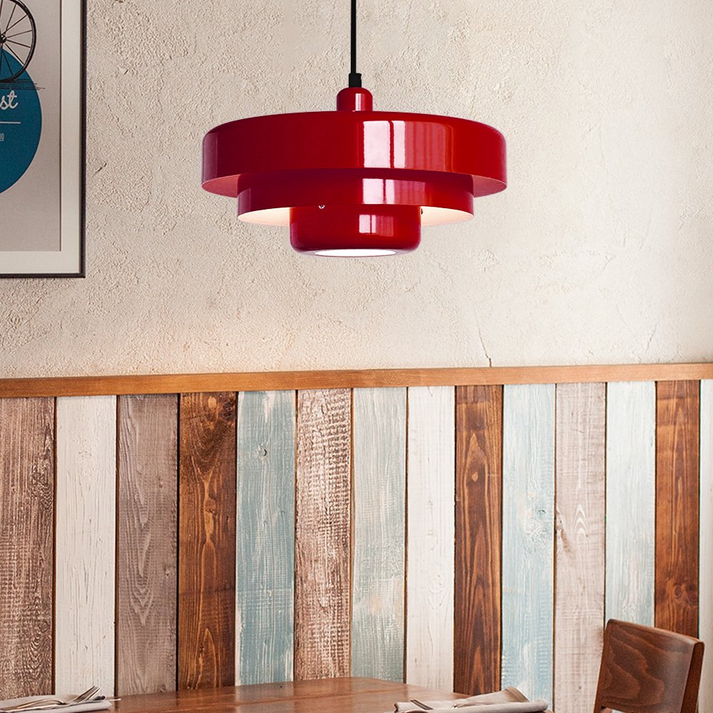 Mid-century Single Head Bauhaus Iron Pendant Lamp View 43