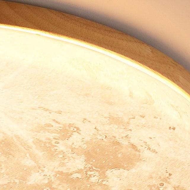 Minimalist Acrylic LED Flush Mount Ceiling Light Moon Round View 14