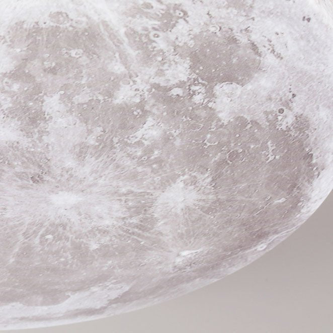 Minimalist Acrylic LED Flush Mount Ceiling Light Moon Round View 15