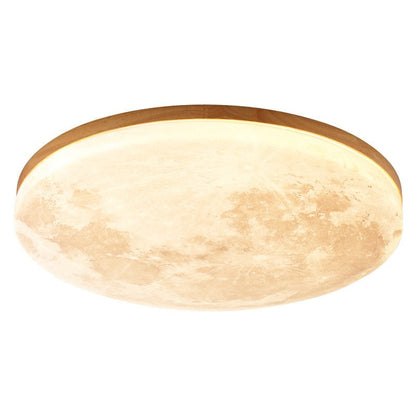 Minimalist Acrylic LED Flush Mount Ceiling Light Moon Round View 24