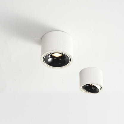 Minimalist Aluminum Adjustable LED Spotlight Flush Mount Ceiling Light Detail