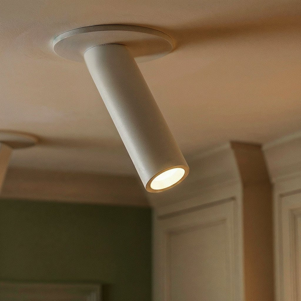 Minimalist Aluminum Ceiling Light Adjustable Tube LED Angle