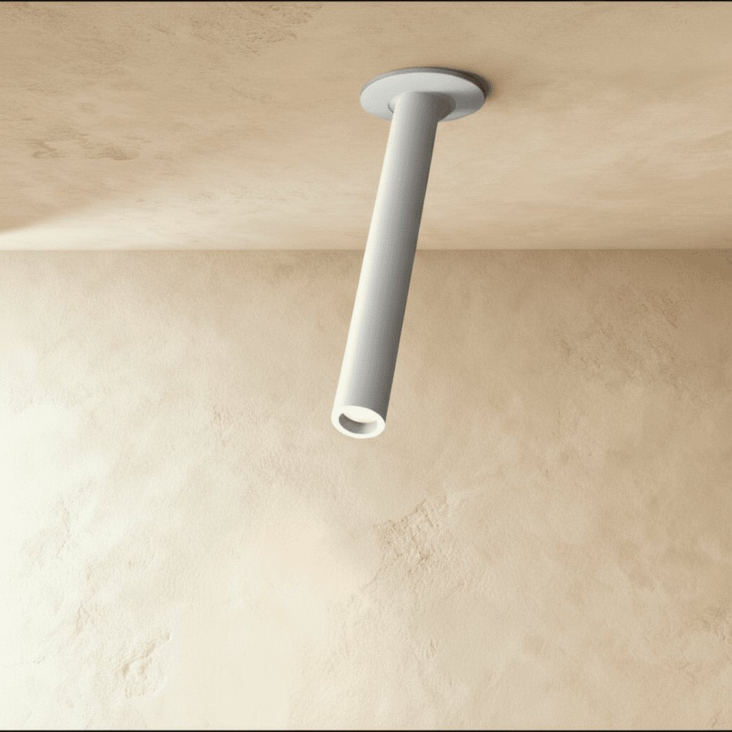Minimalist Aluminum Ceiling Light Adjustable Tube LED Back
