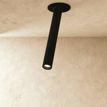 Minimalist Aluminum Ceiling Light Adjustable Tube LED Front