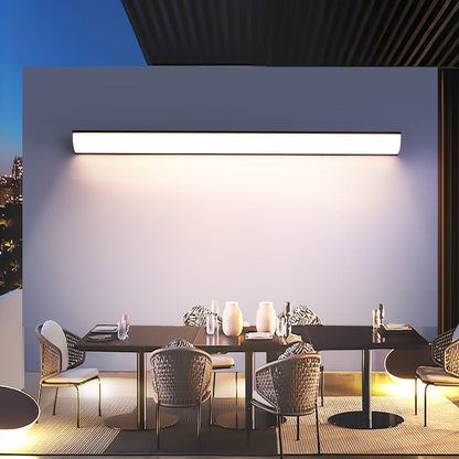 Minimalist Aluminum LED Outdoor Wall Sconce Waterproof Bar Detail