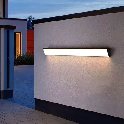 Minimalist Aluminum LED Outdoor Wall Sconce Waterproof Bar View 12