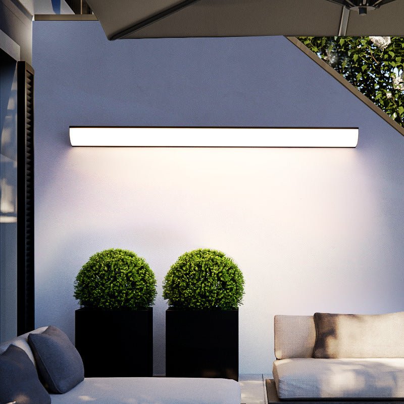 Minimalist Aluminum LED Outdoor Wall Sconce Waterproof Bar View 17