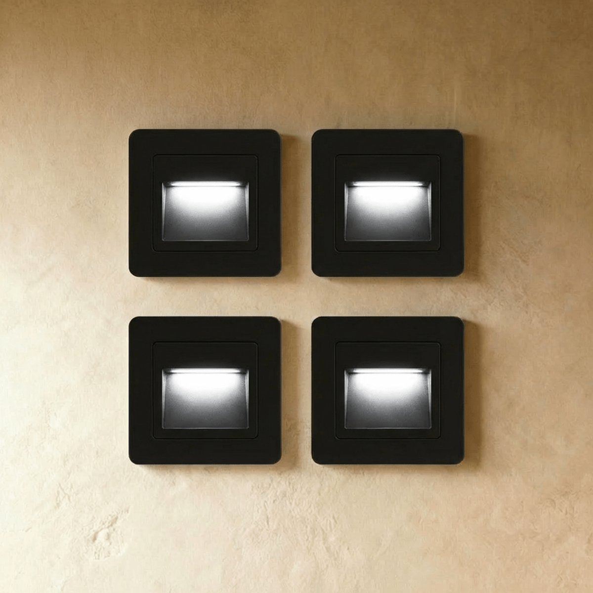 Minimalist Aluminum LED Stair Light Recessed Motion Close Up