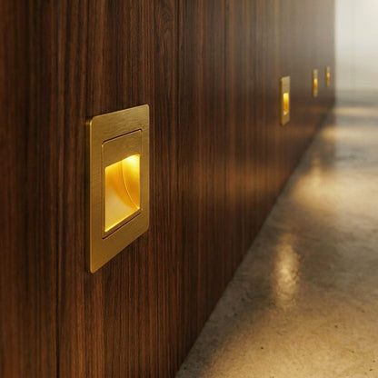Minimalist Aluminum LED Stair Light Recessed Motion View 15