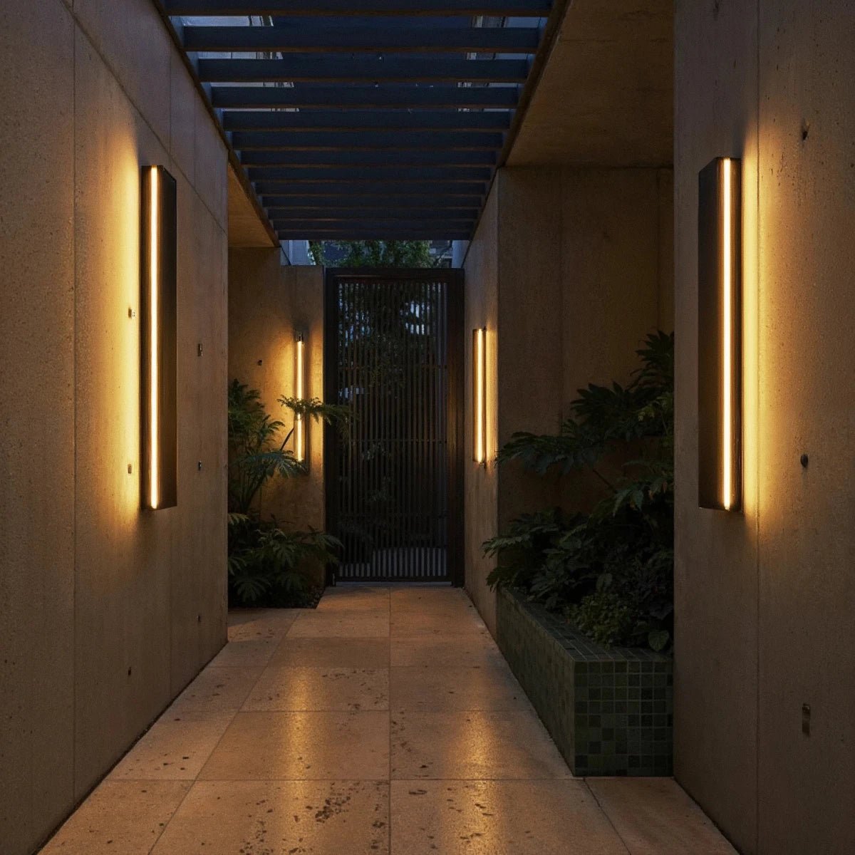 Minimalist Aluminum Outdoor LED Wall Lamp Blade View 13