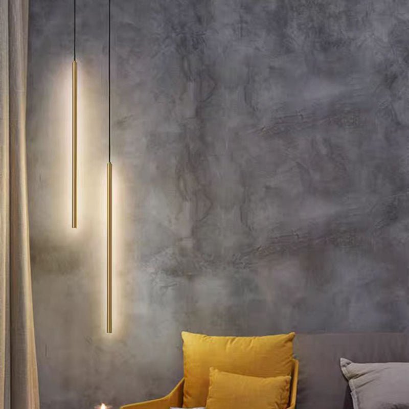 Minimalist Aluminum Silicone Cylinder LED Pendant Light Tube Alternate