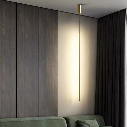 Minimalist Aluminum Silicone Cylinder LED Pendant Light Tube Full