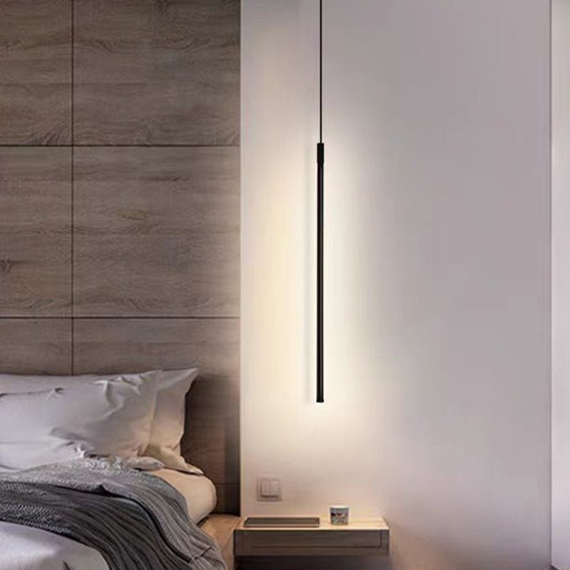 Minimalist Aluminum Silicone Cylinder LED Pendant Light Tube Hero