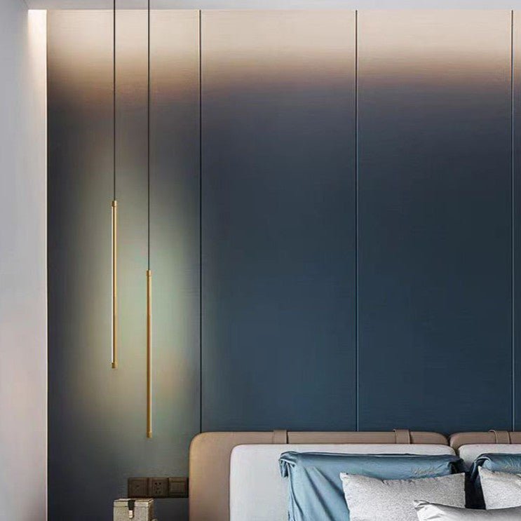 Minimalist Aluminum Silicone Cylinder LED Pendant Light Tube Lifestyle