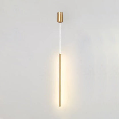 Minimalist Aluminum Silicone Cylinder LED Pendant Light Tube View 11