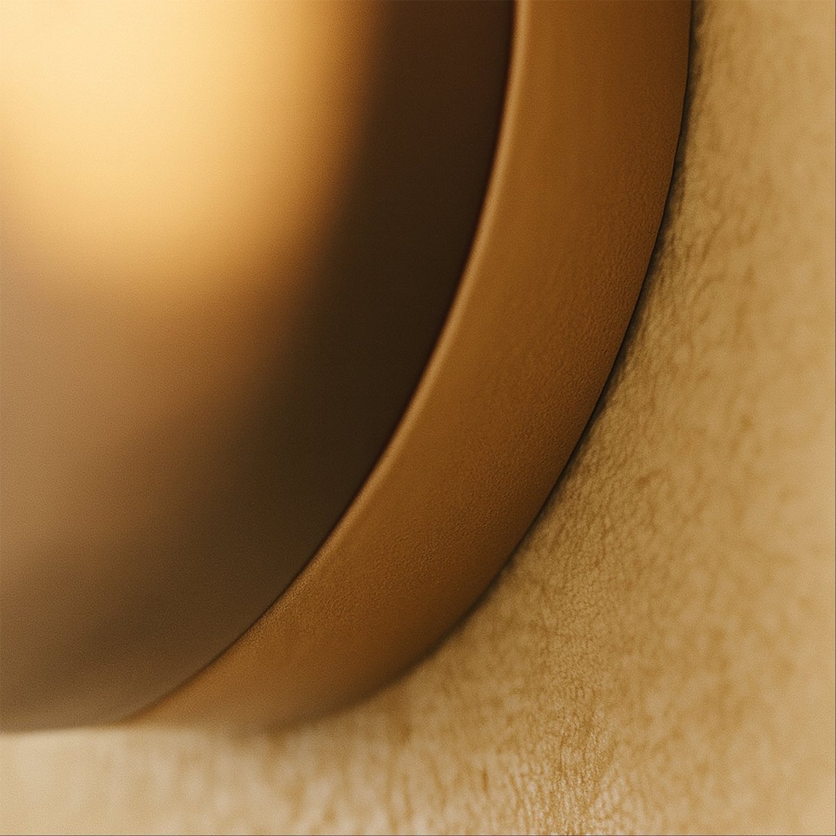 Minimalist Aluminum Wall Lamp Concentric Circle Close Up