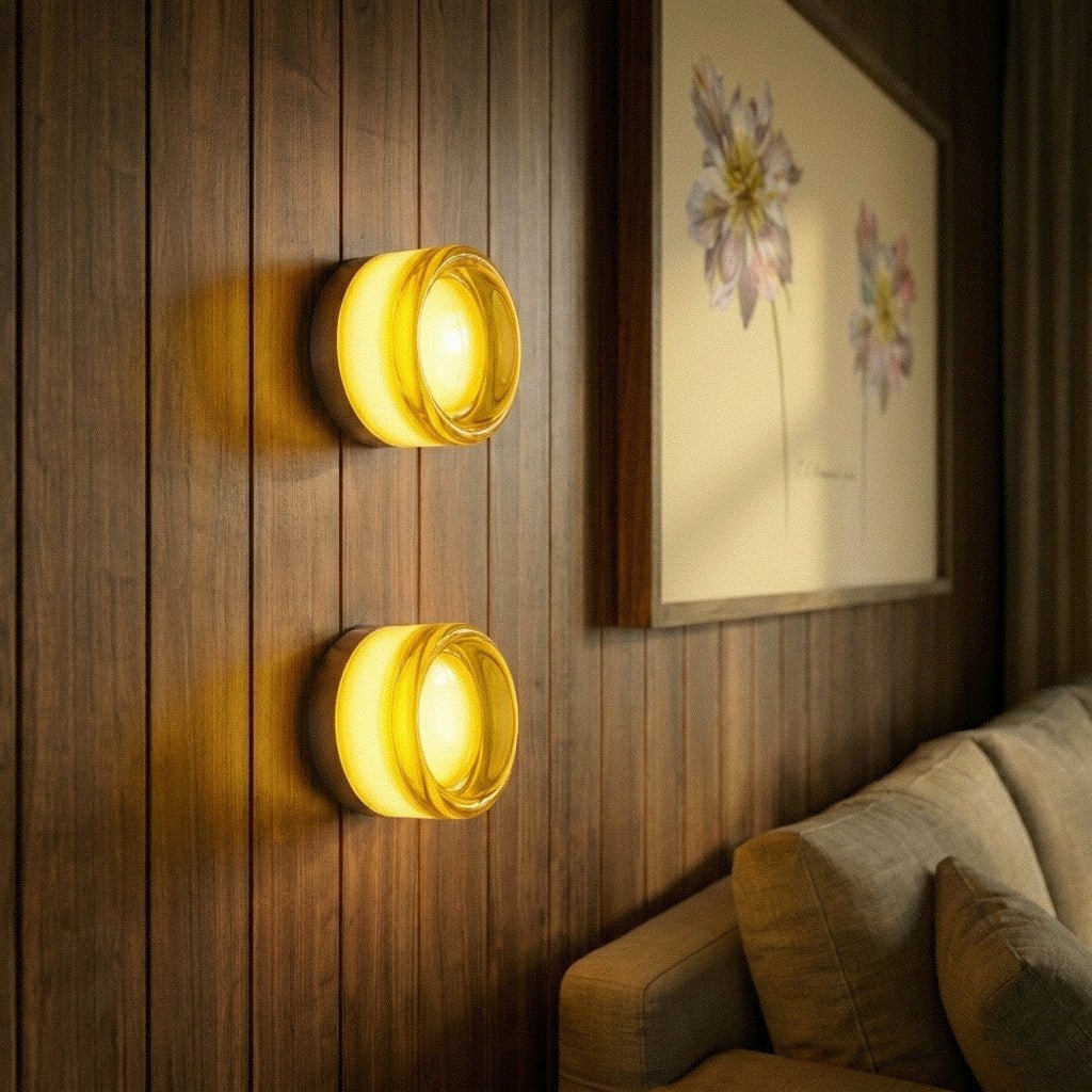 Minimalist Aluminum Wall Lamp Concentric Circle View 13