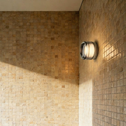 Minimalist Aluminum Wall Lamp Concentric Circle View 15