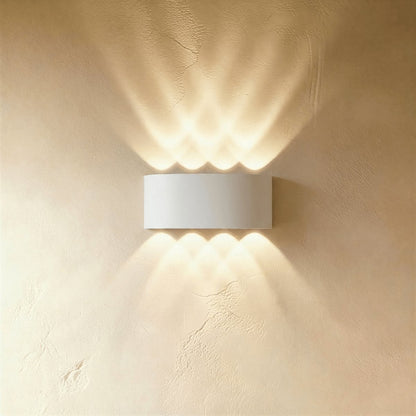 Minimalist Aluminum Wall Lamp Curved Uplighter Back
