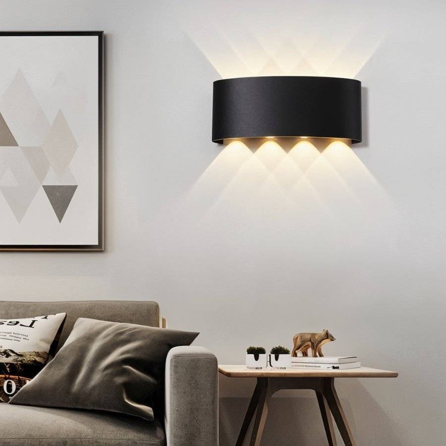 Minimalist Aluminum Wall Lamp Curved Uplighter View 20