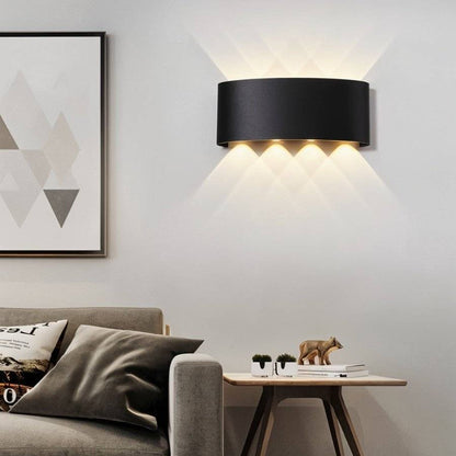 Minimalist Aluminum Wall Lamp Curved Uplighter View 20